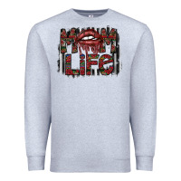 Heather Grey mom life Premium Sweatshirt - SublimationCraftShop
