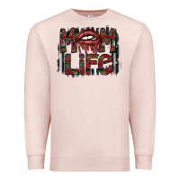Pale Pink mom life Premium Sweatshirt - SublimationCraftShop