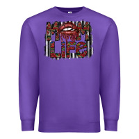 Purple mom life Premium Sweatshirt - SublimationCraftShop
