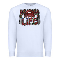 White mom life Premium Sweatshirt - SublimationCraftShop