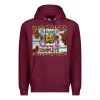 Burgundy being a mom makes my life complete Premium Hoodie - Artiststas