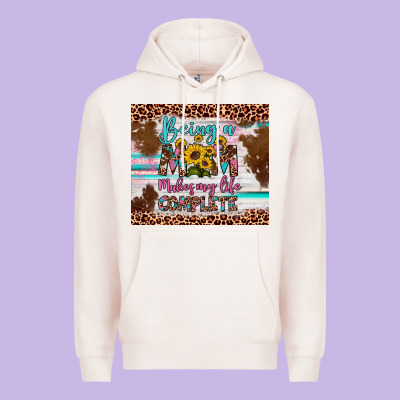 Being A Mom Makes My Life Complete Premium Hoodie Designed By Artiststas