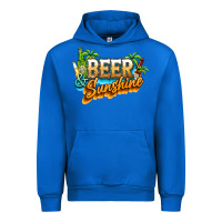 Cobalt Beer and sunshine Urban Hoodie - NancyCooperArtShop