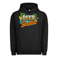 Pigment Black Beer and sunshine Urban Hoodie - NancyCooperArtShop
