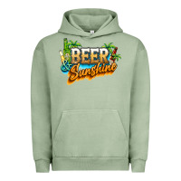 Pigment Oil Green Beer and sunshine Urban Hoodie - NancyCooperArtShop