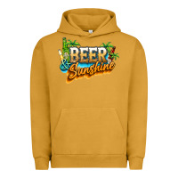 Pigment Peanut Butter Beer and sunshine Urban Hoodie - NancyCooperArtShop