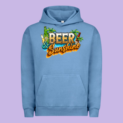 Beer And Sunshine Urban Hoodie Designed By Nancycooperartshop