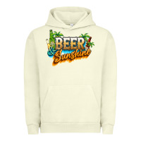 Pigment Pistachio Beer and sunshine Urban Hoodie - NancyCooperArtShop