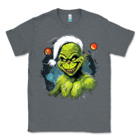 Charcoal Heather Grinch Classic Tee - Unal Design