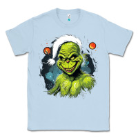 Dusty Blue Grinch Classic Tee - Unal Design