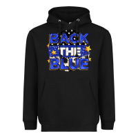 Black back the blue Heavyweight Hoodie - Zillion Design Studio