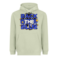 Matcha back the blue Heavyweight Hoodie - Zillion Design Studio