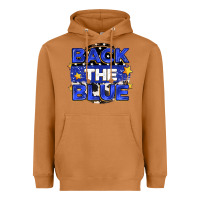 Meerkat back the blue Heavyweight Hoodie - Zillion Design Studio