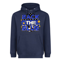 Navy back the blue Heavyweight Hoodie - Zillion Design Studio