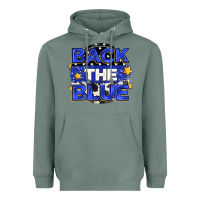 Sage back the blue Heavyweight Hoodie - Zillion Design Studio