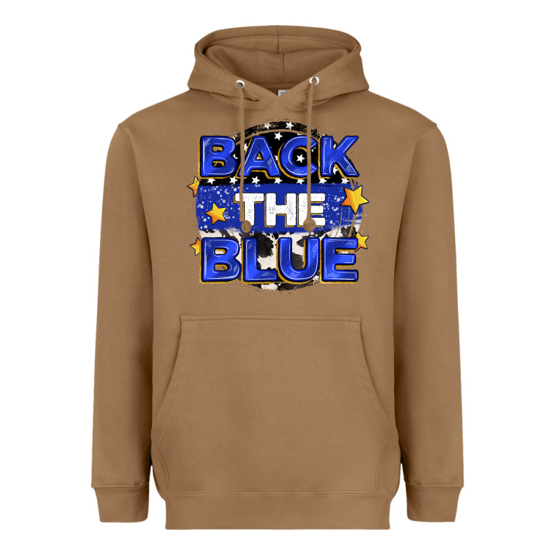 Back The Blue Heavyweight Hoodie by Zillion Design Studio | Teevron