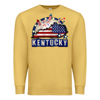 Antique Gold Kentucky 4th of July Premium Sweatshirt - CowGirlArtShop