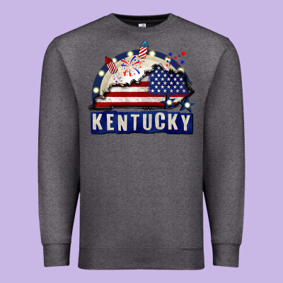 Kentucky 4th Of July Premium Sweatshirt Designed By Cowgirlartshop