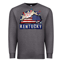 Charcoal Heather Kentucky 4th of July Premium Sweatshirt - CowGirlArtShop