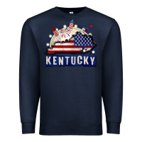 Navy Kentucky 4th of July Premium Sweatshirt - CowGirlArtShop