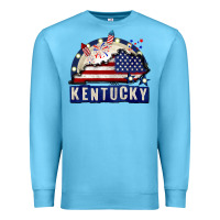 Ocean Blue Kentucky 4th of July Premium Sweatshirt - CowGirlArtShop