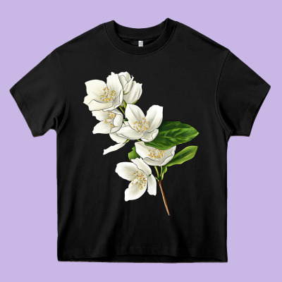 Mock Oranges Illustrations Heavy Core Tee Designed By Lillyallendesigns
