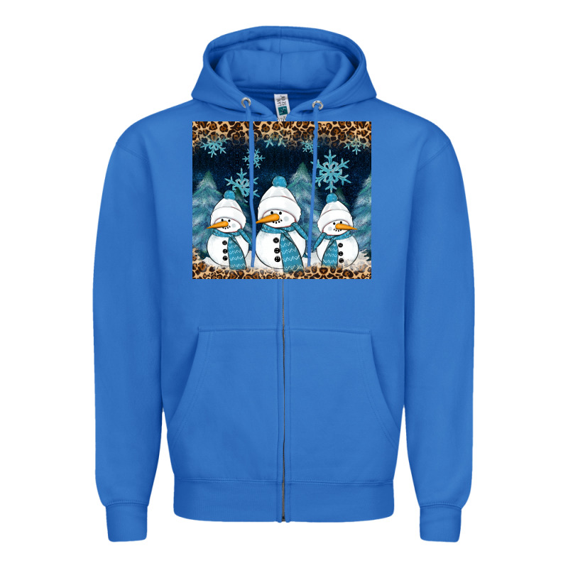 Snowman Winter Zipper Hoodie by RanaPortraitStore | Teevron