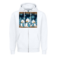 White snowman winter Zipper Hoodie - RanaPortraitStore