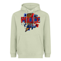 Police Wife With Lightning Bolt Heavyweight Hoodie | Teevron