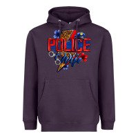 Plum police wife with lightning bolt Heavyweight Hoodie - Zillion Design Studio