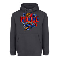Smoke police wife with lightning bolt Heavyweight Hoodie - Zillion Design Studio