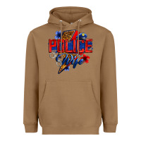 Toasted Coconut police wife with lightning bolt Heavyweight Hoodie - Zillion Design Studio