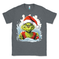Charcoal Heather Grinch Classic Tee - Unal Design