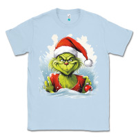 Dusty Blue Grinch Classic Tee - Unal Design