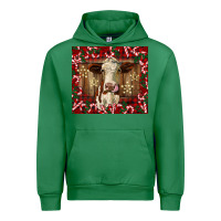 Emerald christmas heifer with candy canes Urban Hoodie - BarkalooDesign