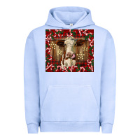 Pigment Grape Ice christmas heifer with candy canes Urban Hoodie - BarkalooDesign