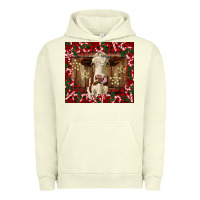 Pigment Pistachio christmas heifer with candy canes Urban Hoodie - BarkalooDesign