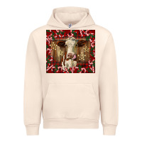 Sandshell christmas heifer with candy canes Urban Hoodie - BarkalooDesign