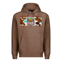 Chestnut being a mom makes my life complete license plate Premium Hoodie - Artiststas