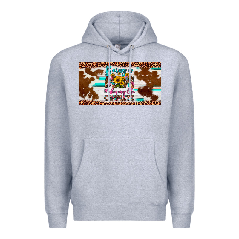 Being A Mom Makes My Life Complete License Plate Premium Hoodie by Artiststas | Teevron