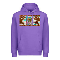 Purple being a mom makes my life complete license plate Premium Hoodie - Artiststas