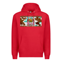 Red being a mom makes my life complete license plate Premium Hoodie - Artiststas