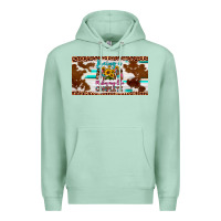 Seafoam being a mom makes my life complete license plate Premium Hoodie - Artiststas