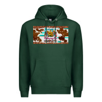 Sports Green being a mom makes my life complete license plate Premium Hoodie - Artiststas