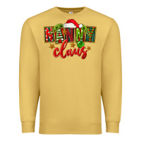 Antique Gold Christmas nanny claus Premium Sweatshirt - FaDigitalArtStudio
