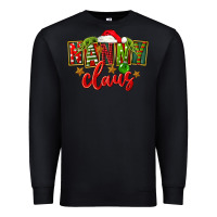 Black Christmas nanny claus Premium Sweatshirt - FaDigitalArtStudio