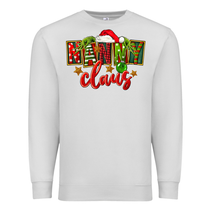 Christmas Nanny Claus Premium Sweatshirt by FaDigitalArtStudio | Teevron