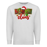 Dove Grey Christmas nanny claus Premium Sweatshirt - FaDigitalArtStudio
