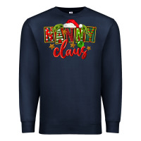 Navy Christmas nanny claus Premium Sweatshirt - FaDigitalArtStudio