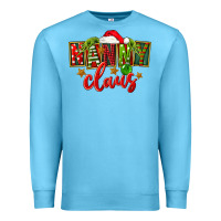 Ocean Blue Christmas nanny claus Premium Sweatshirt - FaDigitalArtStudio